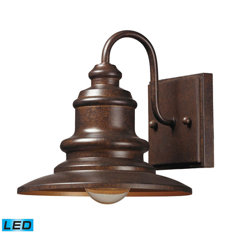 Marina 1 Light Outdoor Sconce in Hazelnut Bronze - LED Offering Up To 800 Lumens (60 Watt Equivalent