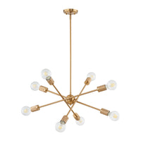 Module 22'' Wide 8-Light Chandelier - Burnished Brass