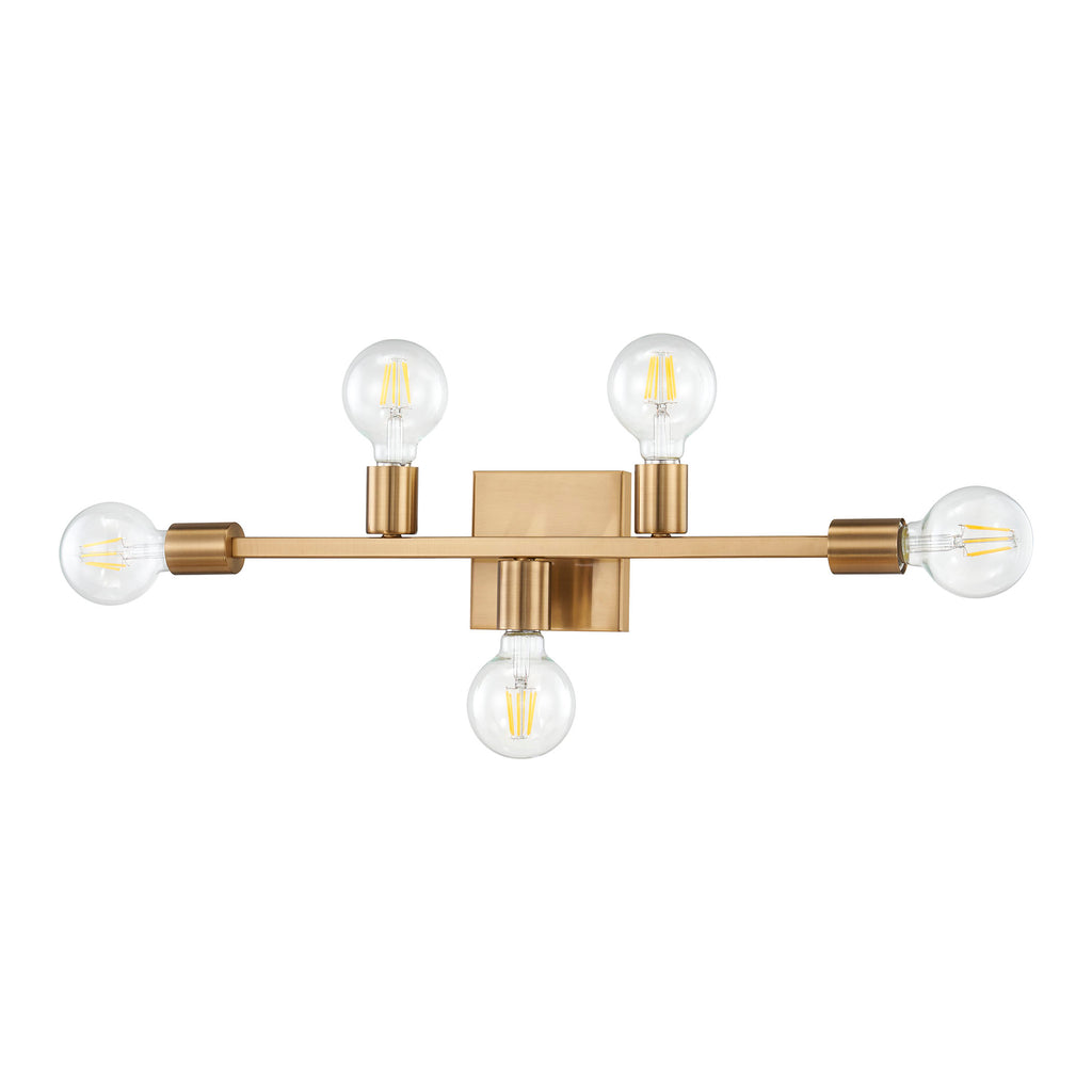 Attune 22'' Wide 5-Light Vanity Light - Burnished Brass