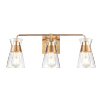 Brookville 22'' Wide 3-Light Vanity Light - Burnished Brass