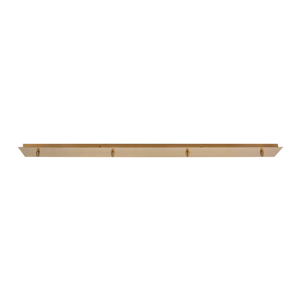 Pendant Options 4-Hole Linear Pan for Pendants in Satin Brass
