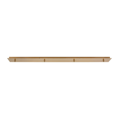 Pendant Options 4-Hole Linear Pan for Pendants in Satin Brass