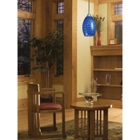 Mulinello 1-Light Mini Pendant in Satin Nickel with Sapphire Glass