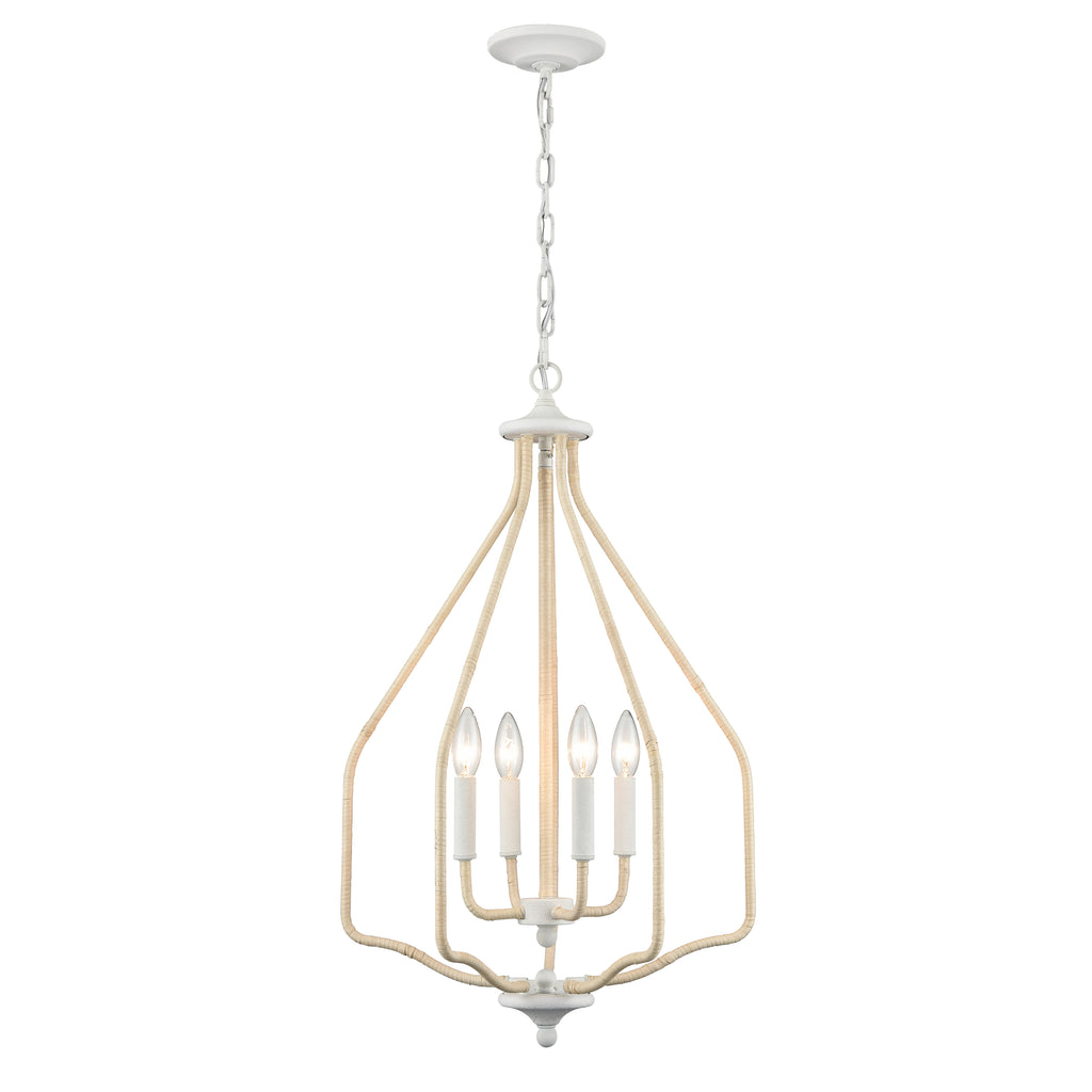 Breezeway 17.75'' Wide 4-Light Pendant - White Coral