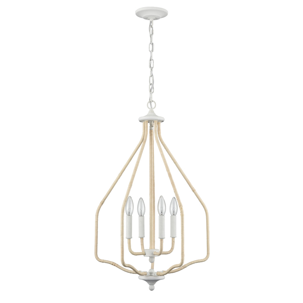 Breezeway 17.75'' Wide 4-Light Pendant - White Coral