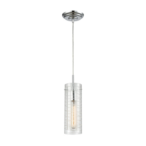 Swirl 1 Pendant Polished Chrome