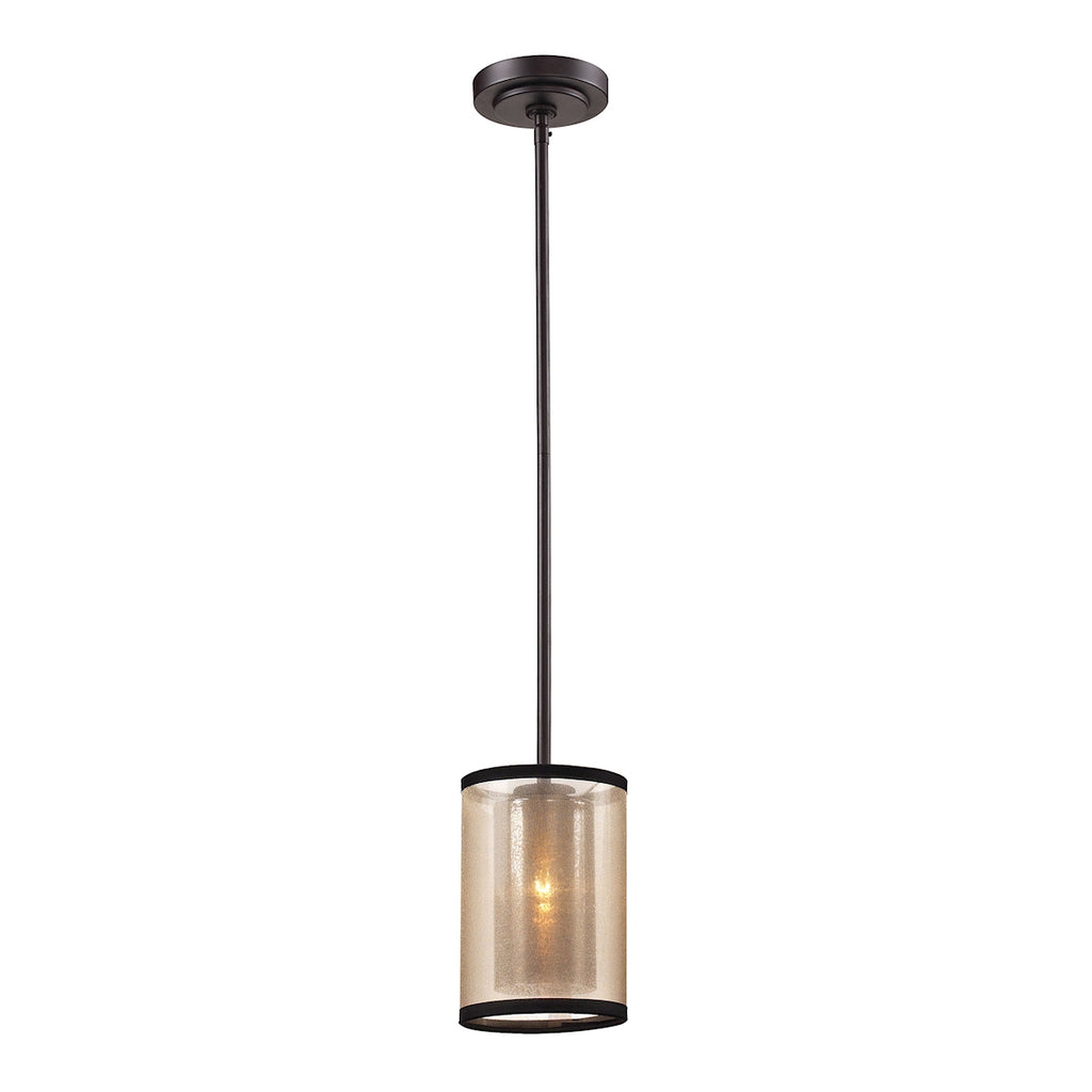 Diffusion Collection 1 light mini pendant in Oil Rubbed Bronze