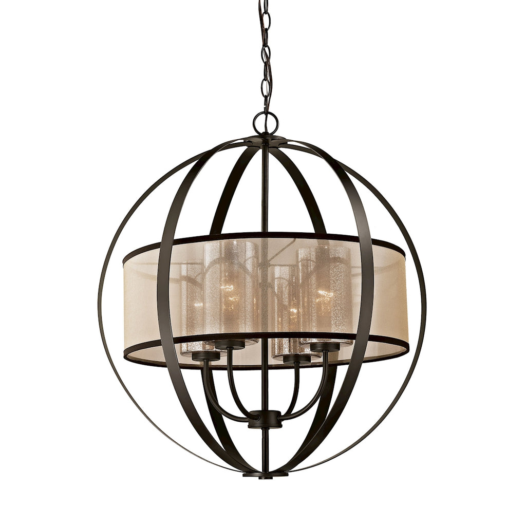 Diffusion 4 Light Chandelier in Oil Rubbed Bronze