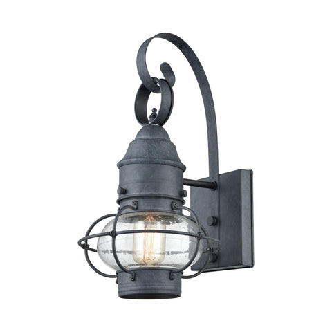 Onion 1 Outdoor Sconce Aged Zinc