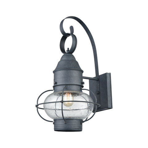 Onion 1 Outdoor Sconce Aged Zinc