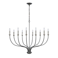 Madeline 45'' Wide 10-Light Chandelier - Dark Gray