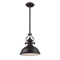 Chadwick 1-Light Pendant in Oiled Bronze