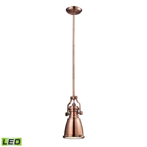 Chadwick Antique Copper Pendant - LED Offering Up To 800 Lumens (60 Watt Equivalent) with Full Range