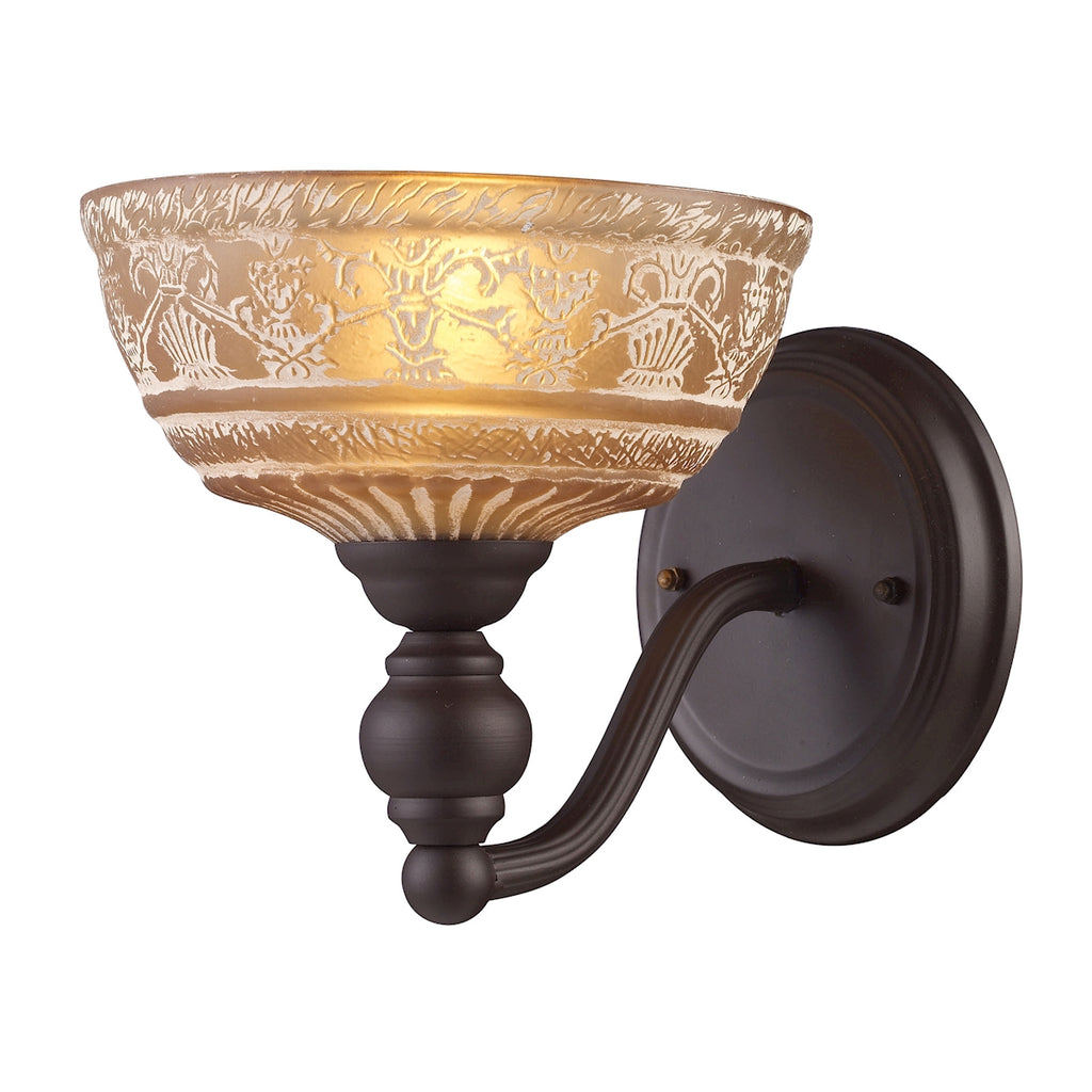 Norwich 1-Light Sconce in Oiled Bronze