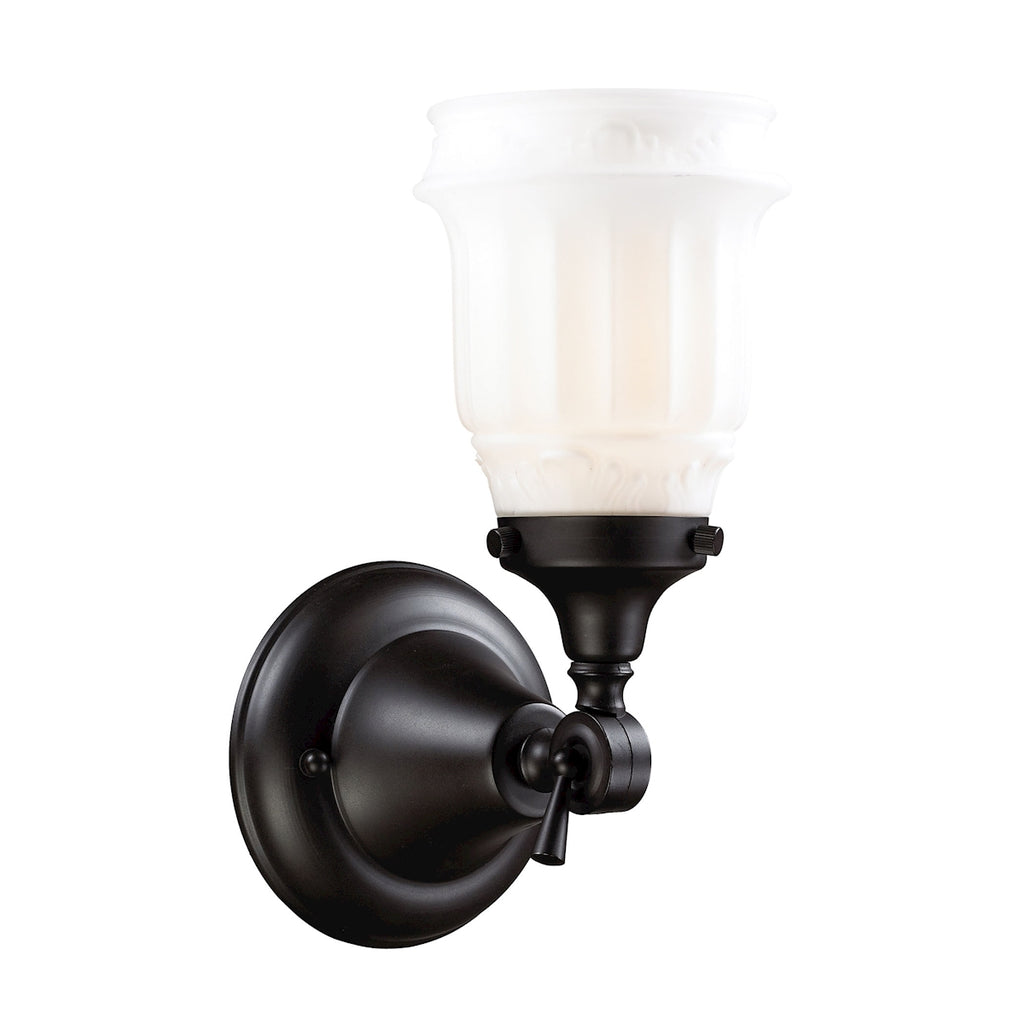 Quinton Parlor 1-Light Vanity in Oiled Bronze