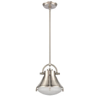 Urbanite 9'' Wide 1-Light Mini Pendant - Satin Nickel