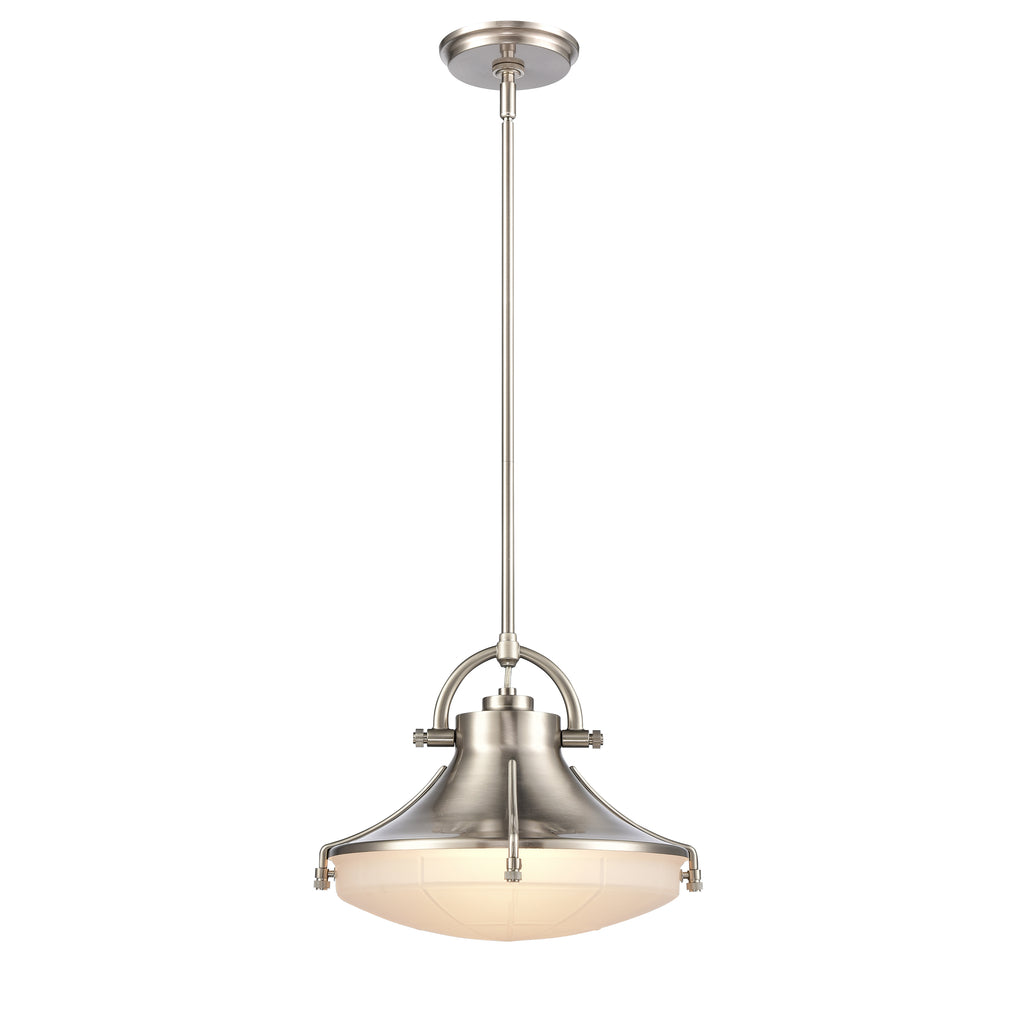 Urbanite 13'' Wide 1-Light Pendant - Satin Nickel