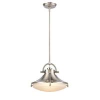 Urbanite 13'' Wide 1-Light Pendant - Satin Nickel