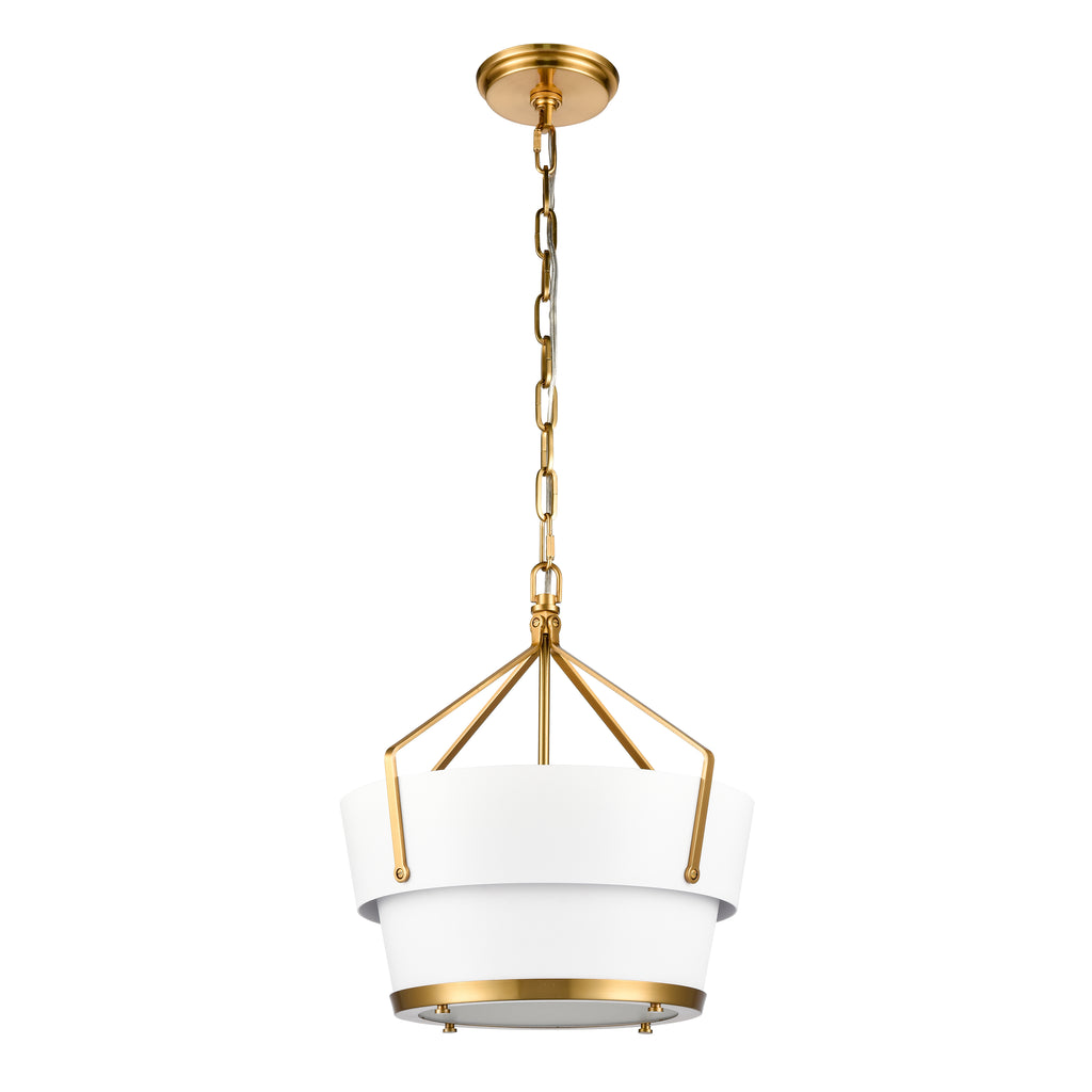 Marin 14'' Wide 1-Light Pendant - Satin Brass