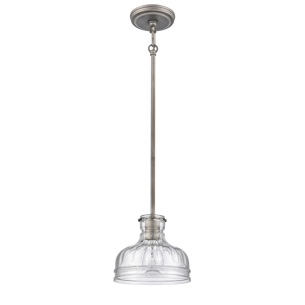 Orinoco 8'' Wide 1-Light Mini Pendant - Weathered Zinc