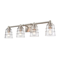 Pulsate 30.25'' Wide 4-Light Vanity Light - Satin Nickel