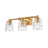 Pulsate 21.5'' Wide 3-Light Vanity Light - Satin Brass