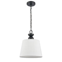 Kistler 12'' Wide 1-Light Pendant - Charcoal