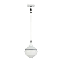 Mid-Century Schoolhouse 12'' Wide 1-Light Mini Pendant - Enamel White