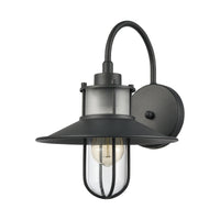 Coastal Farm 14'' High 1-Light Outdoor Sconce - Charcoal