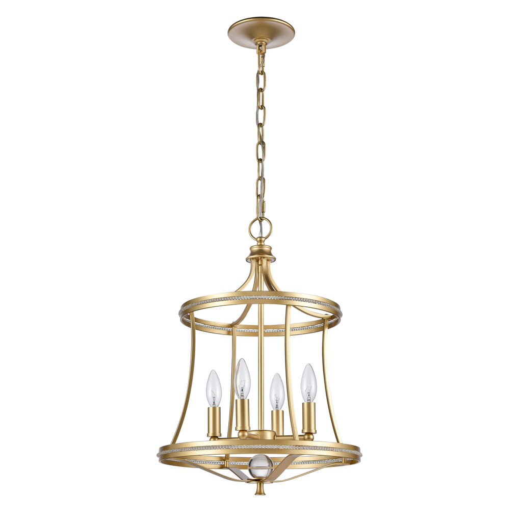 Noura 15.5'' Wide 4-Light Pendant - Champagne Gold