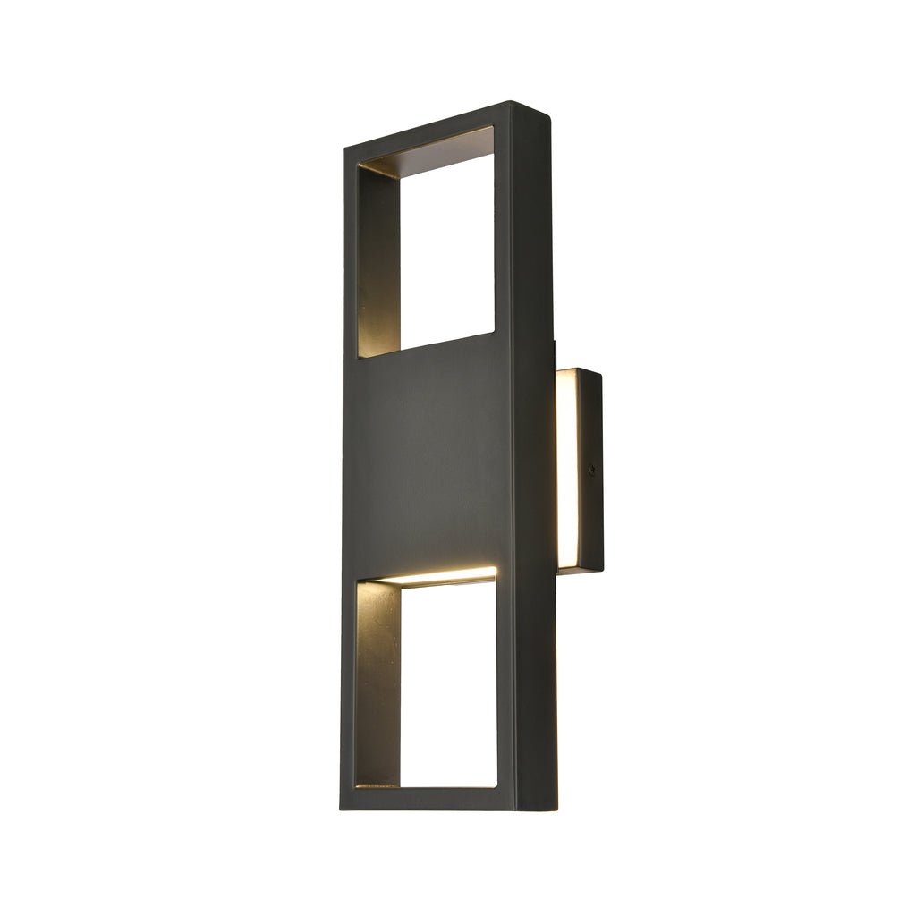 Reflection Point 15'' High LED Outdoor Sconce - Matte Black