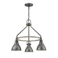 North Shore 24'' Wide 3-Light Outdoor Pendant - Iron