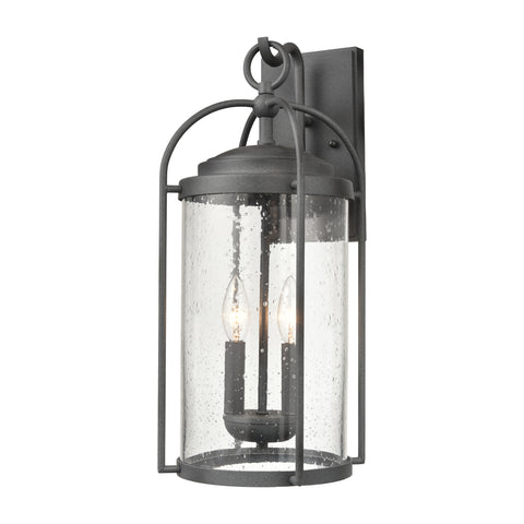 Catalonia 19'' High 2-Light Outdoor Sconce - Distressed Zinc