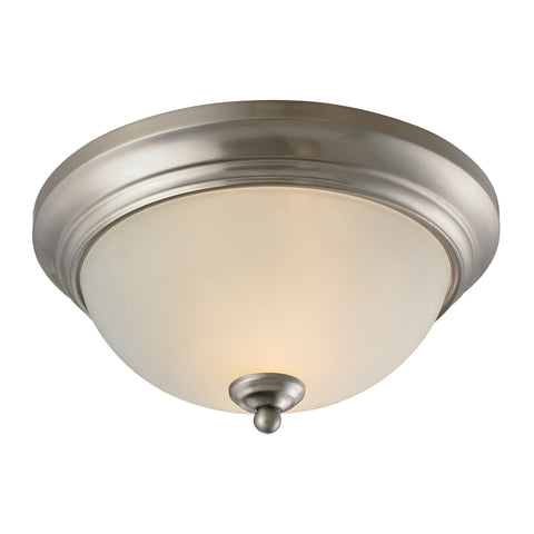 Huntington 2 Light Flushmount In Brushed Nickel