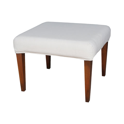 Couture Covers Single Bench Cover - Pure White