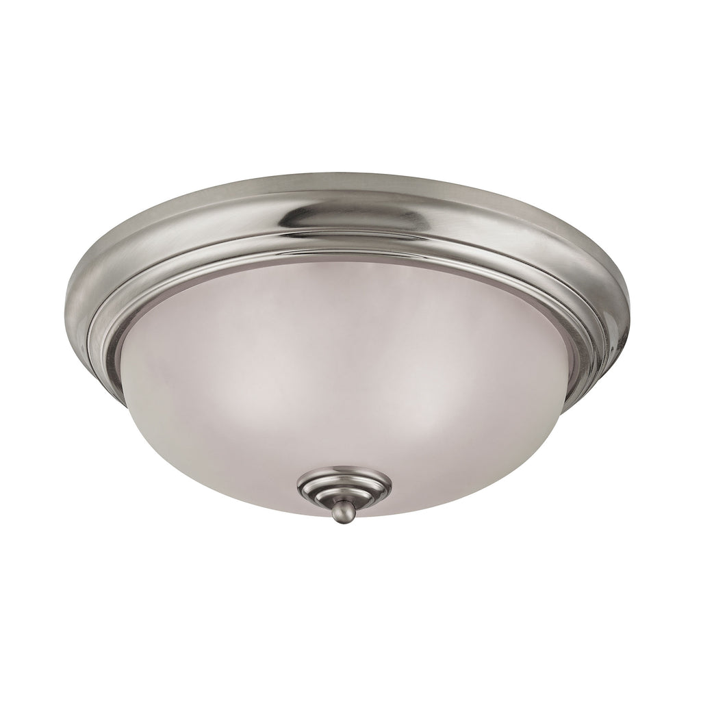 Huntington 3 Light Flushmount In Brushed Nickel