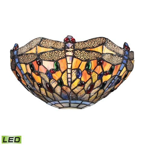 Dragonfly Collection 1 light sconce in Dark Bronze - LED Offering Up To 800 Lumens (60 Watt Equivale