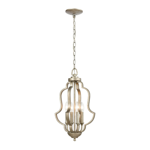 Lanesboro 4-Light Pendant in Dusted Silver