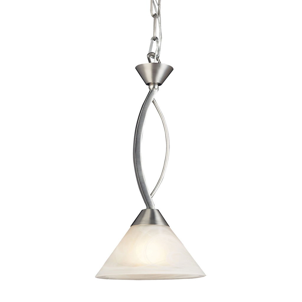 Elysburg Collection 1 Light Pendant in Satin Nickel