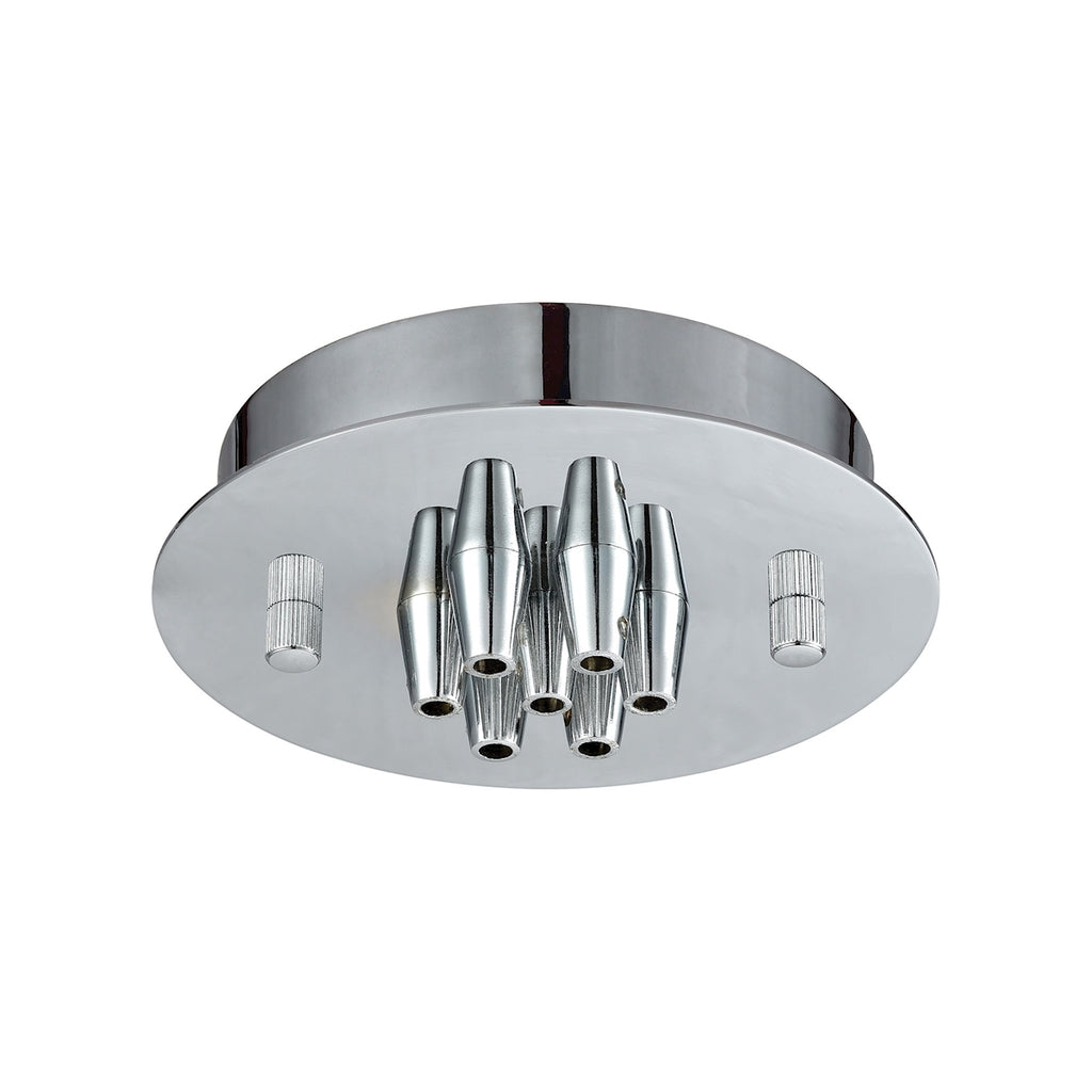 Pendant Options 7 Light Small Round Canopy in Polished Chrome