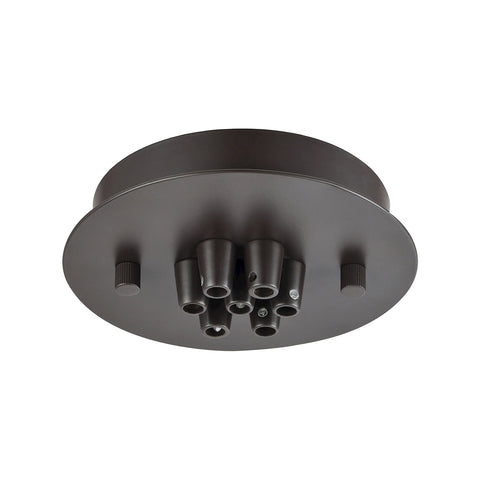 Pendant Options 7 Light Small Round Canopy in Oil Rubbed Bronze