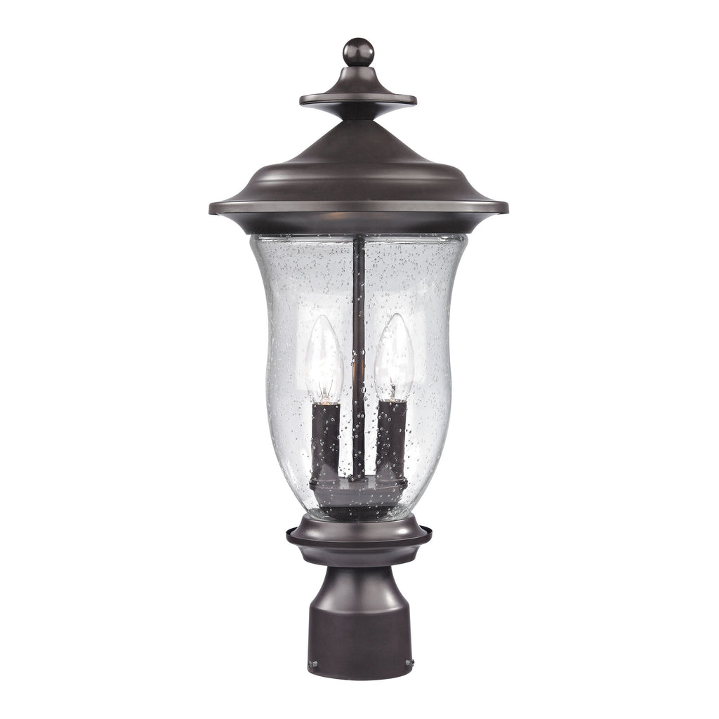 Trinity 2 Light Outdoor Post Lamp In Oil Rubbed Bronze