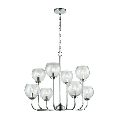 Emory 8 Chandelier Polished Chrome