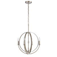 Rotunde 18'' Wide 4-Light Chandelier - Beechwood