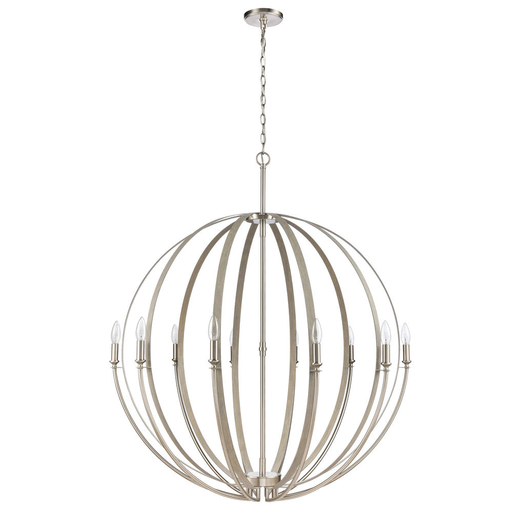 Rotunde 38'' Wide 10-Light Chandelier - Beechwood