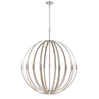 Rotunde 38'' Wide 10-Light Chandelier - Beechwood