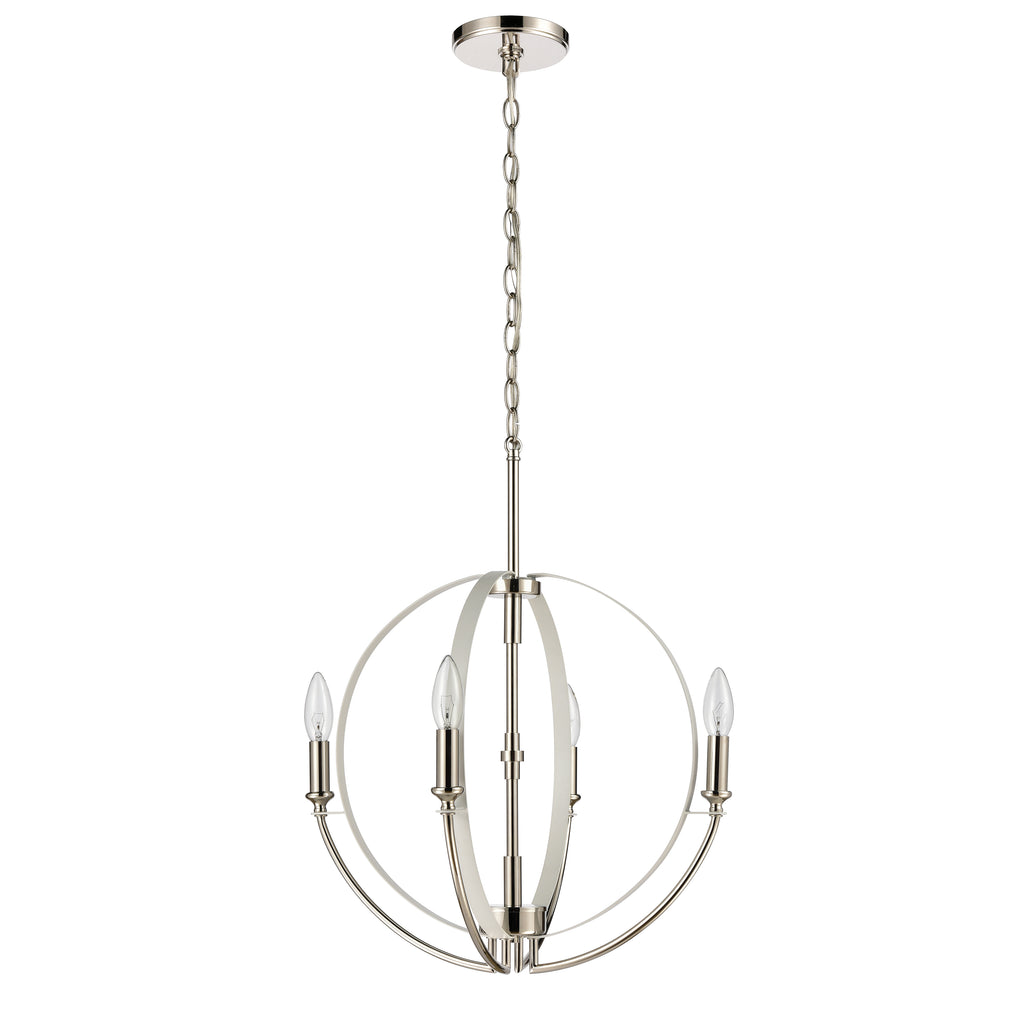 Rotunde 18'' Wide 4-Light Chandelier - Matte White