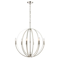 Rotunde 26'' Wide 6-Light Chandelier - Matte White