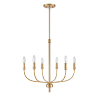 Newland 21'' Wide 6-Light Chandelier - Satin Brass