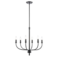 Newland 21'' Wide 6-Light Chandelier - Matte Black